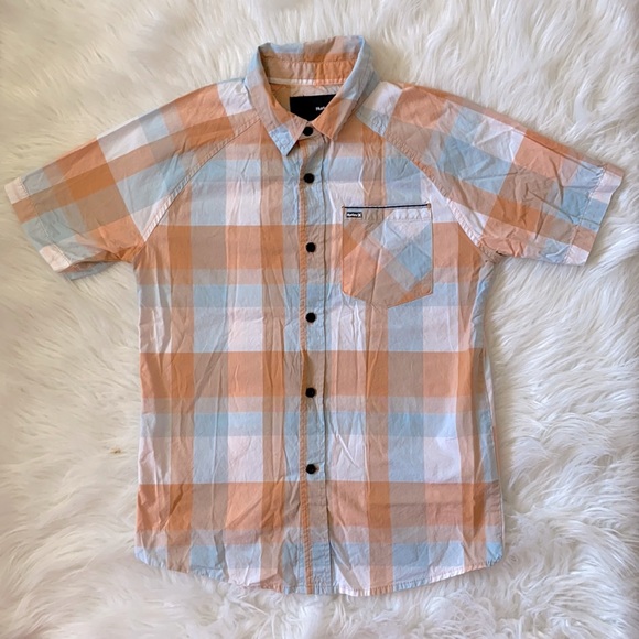 Hurley Plaid Button Up - Picture 1 of 3